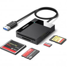 Card Reader USB 3.0 SD/TF/CF/MS 4 в 1 кабель 0.5м CR125 Ugreen