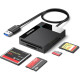 Card Reader USB 3.0 SD/TF/CF/MS 4 в 1 кабель 0.5м CR125 Ugreen