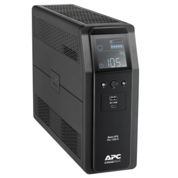 ДБЖ APC Back UPS Pro BR 1200VA, Sinewave,8 Outlets, AVR, LCD interface