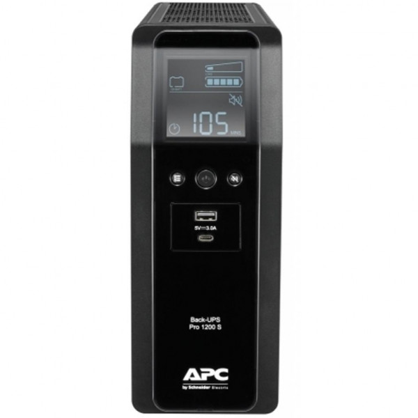 ДБЖ APC Back UPS Pro BR 1200VA, Sinewave,8 Outlets, AVR, LCD interface