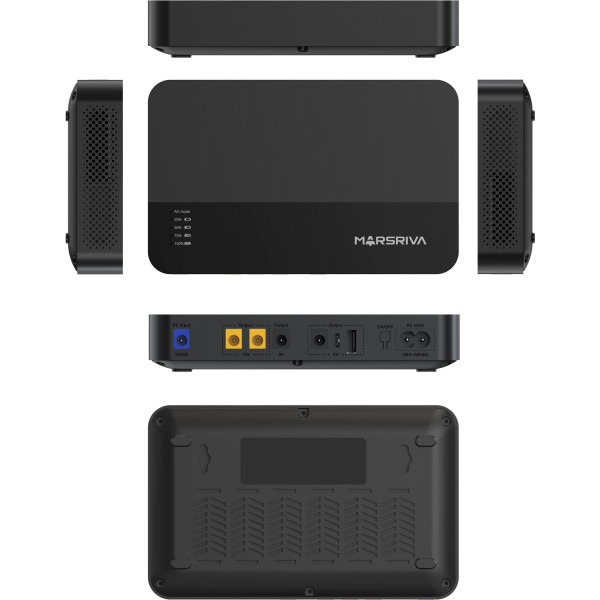 ДБЖ Marsriva DC Router UPS KP1Plus 240VAC,4хDC+USB OUT, 2x5V/9V/2x12V1.5A 18W 16000mAh Li-ion