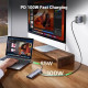 Док-станція USB3.1 Type-C -> HDMI 4K30Hz/VGA/USB 3.0х3/RJ45/SD/TF/PD 100W 9-in-1 CM498 Ugreen