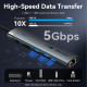 Док-станція USB3.2 Type-C -> HDMI 4K60Hz/USB 3.0x2/RJ45/PD 100W Hub 6-in-1 Vention