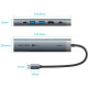 Док-станція USB3.2 Type-C -> HDMI 4K60Hz/USB 3.0x2/RJ45/PD 100W Hub 6-in-1 Vention