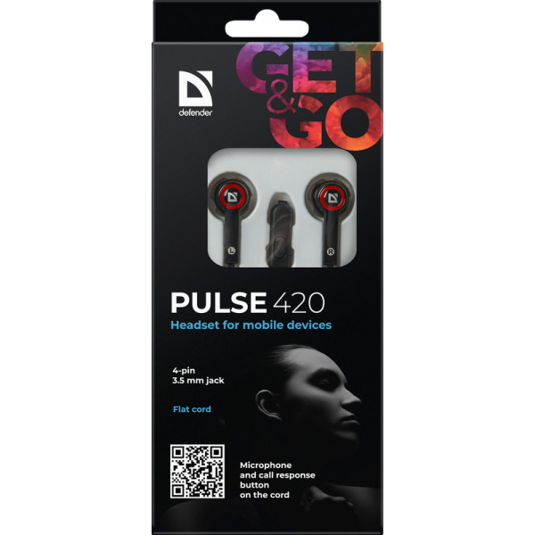 Гарнітура для смартфонів Defender Pulse 420 Red