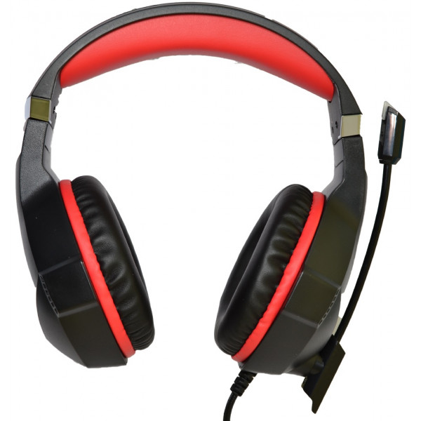 Гарнітура Microlab G7, 3,5мм+USB, Black-Red