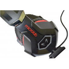 Гарнітура Microlab G7, 3,5мм+USB, Black-Red