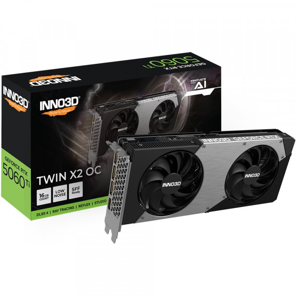 GeForce RTX5060 Ti Inno3D TWIN X2 OC, 16GB GDDR7, 128bit, PCI Express 5.0