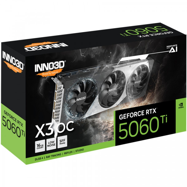 GeForce RTX5060 Ti Inno3D X3 OC, 16GB GDDR7, 128bit, PCI Express 5.0