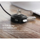 Хаб USB 2.0 -> 4xUSB 2.0 1м passive, Black CR106 Ugreen