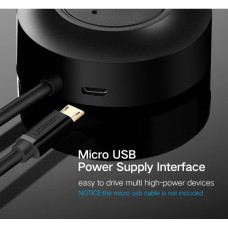 Хаб USB 2.0 -> 4xUSB 2.0 1м passive, Black CR106 Ugreen