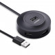 Хаб USB 2.0 -> 4xUSB 2.0 1м passive, Black CR106 Ugreen