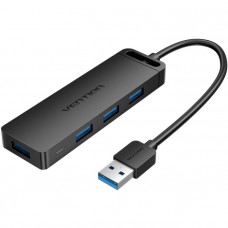 Хаб USB 3.0 -> 4xUSB-A 3.0, 5Gbps, Black Vention