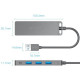 Хаб USB 3.0 -> 4xUSB-A 3.0, 5Gbps, Black Vention