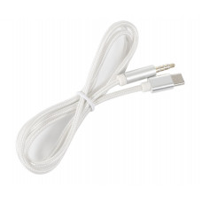 Кабель AUX Type-C - TRRS Audio M/M 1м Silver