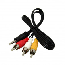 Кабель AV 3.5mm M - 3xRCA M 1.5м