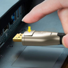 Кабель DisplayPort M - M 2.0 м, V1.4 8K Zinc Alloy Shell DP112 чорний UGREEN