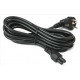Кабель живлення 220В 1.5 м, 0,75мм2 С13-IEC C5 (для ноутбука)
