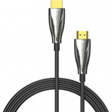 Кабель HDMI M - M, 10.0м, V2.1, Optical 8K 60Гц 48Gbps Dolby 7.1 TPE Black Zinc Alloy Vention