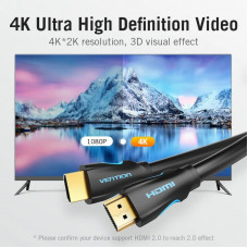 Кабель HDMI M - M, 15.0м, V1.4, 4K 30Гц, PVC Vention