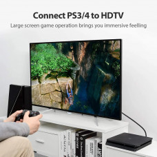 Кабель HDMI M - M, 3.0 м, V2.0, 4K 60Гц, обплетення, Zinc Alloy Type чорний Vention