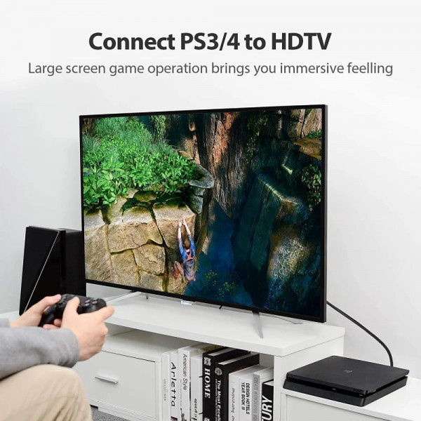 Кабель HDMI M - M, 3.0 м, V2.0, 4K 60Гц, обплетення, Zinc Alloy Type чорний Vention