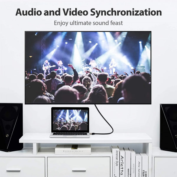 Кабель HDMI M - M, 3.0 м, V2.0, 4K 60Гц, обплетення, Zinc Alloy Type чорний Vention