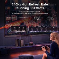 Кабель HDMI M - M, 40.0м, V2.1, Optical 8K 60Гц 48Gbps Aluminum Alloy, сірий Vention