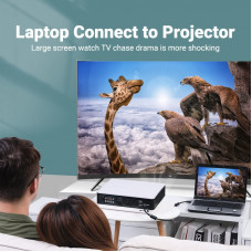 Кабель VGA 15M-15M, 8.0м, з ферритами, чорний Vention