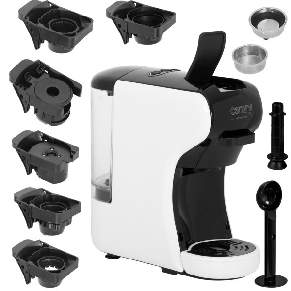 Кавоварка Camry CR 4414 white капсульна/ 1450 Вт/ 19 бар/ капсула, мелена/ біла