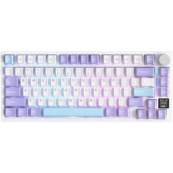 Клавіатура ігрова механічна Attack Shark X820 Ultra 81кл. RGB, Wireless, Gift Axis White