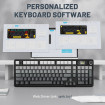Клавіатура ігрова механічна Attack Shark X98 Pro 99кл. RGB, Wireless, TFT disp., Moonlit Night
