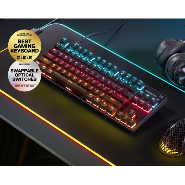 Клавіатура ігрова оптична SteelSeries Apex 9 TKL UA OptiPoint