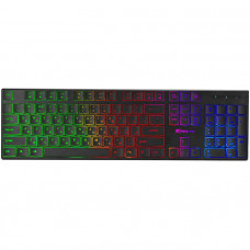 Клавіатура ігрова XTRIKE ME KB-511 UA 104кл. низ.профіль, райдужна LED підсв., USB чорна