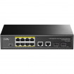 Комутатор Cudy GS1010PS2, 8-Port Gigabit PoE+ Switch with 2 GbE and 2 Gigabit SFP