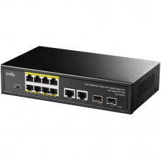 Комутатор Cudy GS1010PS2, 8-Port Gigabit PoE+ Switch with 2 GbE and 2 Gigabit SFP
