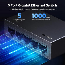 Комутатор Ugreen, 5-Port Gigabit Ethernet Switch