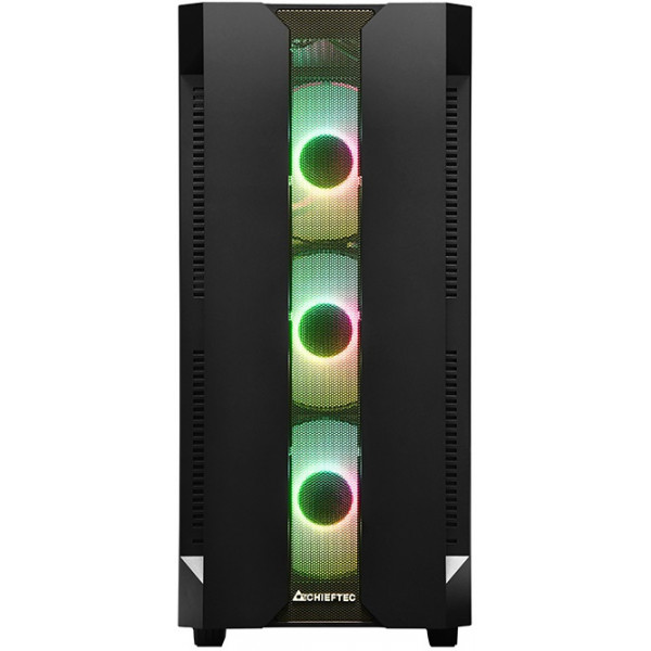 Корпус Chieftec HUNTER GS-01B-OP 4x120mm A-RGB, ATX, без БЖ, Black