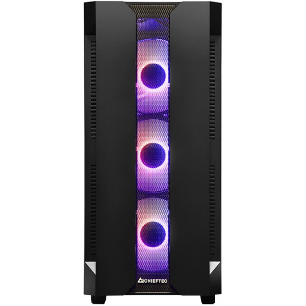 Корпус Chieftec HUNTER GS-01B-OP 4x120mm A-RGB, ATX, без БЖ, Black