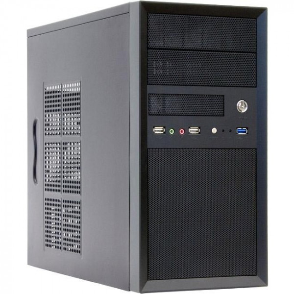 Корпус Chieftec MESH CT-01B-OP, без БЖ, 1xUSB3.0, mATX, Black