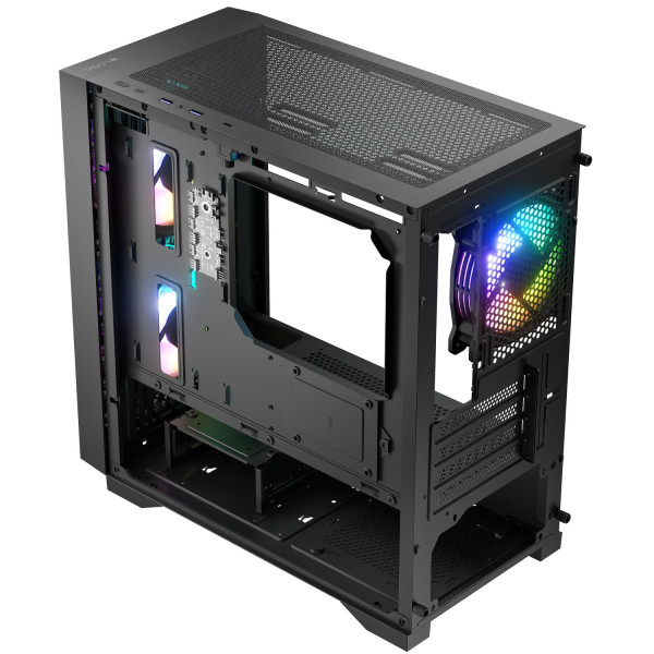 Корпус LogicConcept DART PRO ARGB MINI BLACK MESH fans 3x120mm без БЖ mATX
