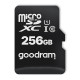 Memory card microSDXC 256Gb GoodRAM class 10 UHS I U1, Retail + adapter