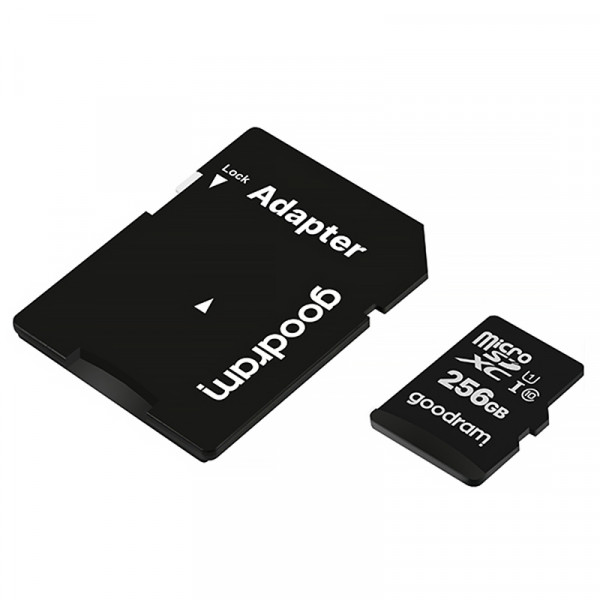 Memory card microSDXC 256Gb GoodRAM class 10 UHS I U1, Retail + adapter