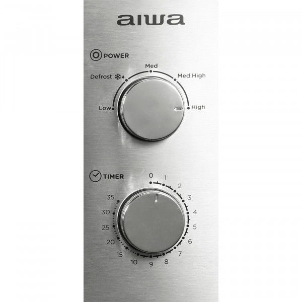 Мікрохвильова піч AIWA NAMICOOK SILVER20 MW-200SL 20л/ 700Вт/ мех.управл../срібна