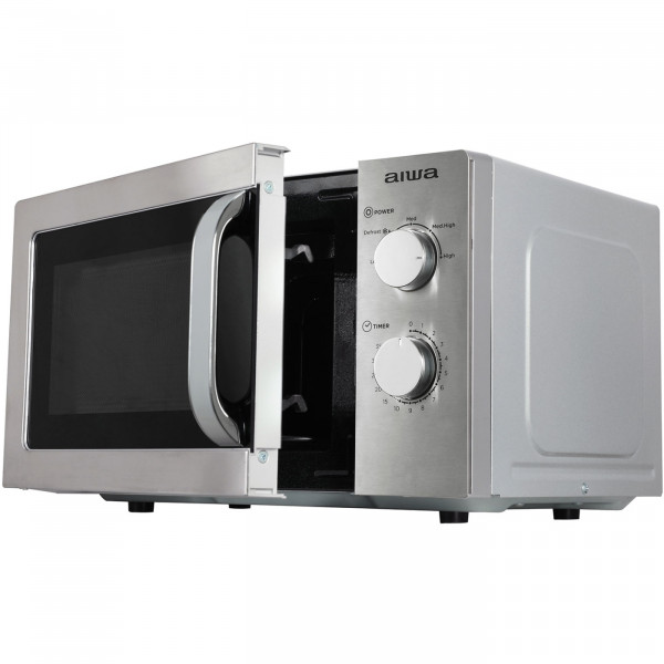 Мікрохвильова піч AIWA NAMICOOK SILVER20 MW-200SL 20л/ 700Вт/ мех.управл../срібна