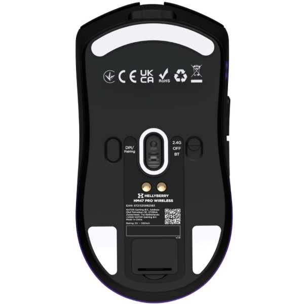 Миша HATOR Hellyberry HM47 PRO Black-violet gradient