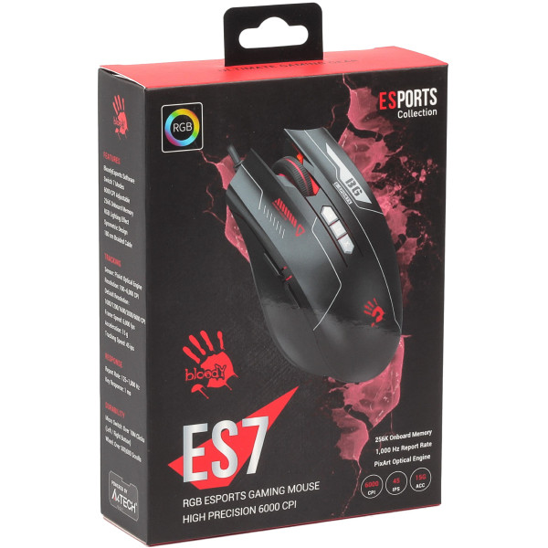 Мишка A4Tech ES7 Bloody, USB чорна