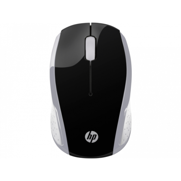 Мишка бездротова HP 200 Pike Silver Wireless Mouse, 3 кн., 1000 dpi, чорно-срібляста