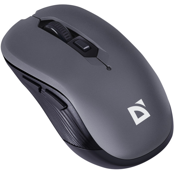 Мишка Defender Gassa MM-105, бездротова, 6 кн., 1600 dpi, безшумна сіра