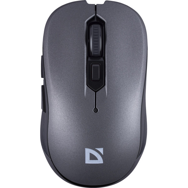 Мишка Defender Gassa MM-105, бездротова, 6 кн., 1600 dpi, безшумна сіра